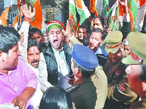 Political war on religion conversion in agra